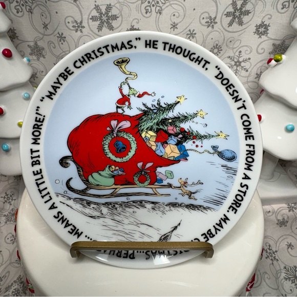 The Grinch Who Stole Christmas 65th Anniversary 2022 Small/Salad/App Plates - Picture 2 of 11